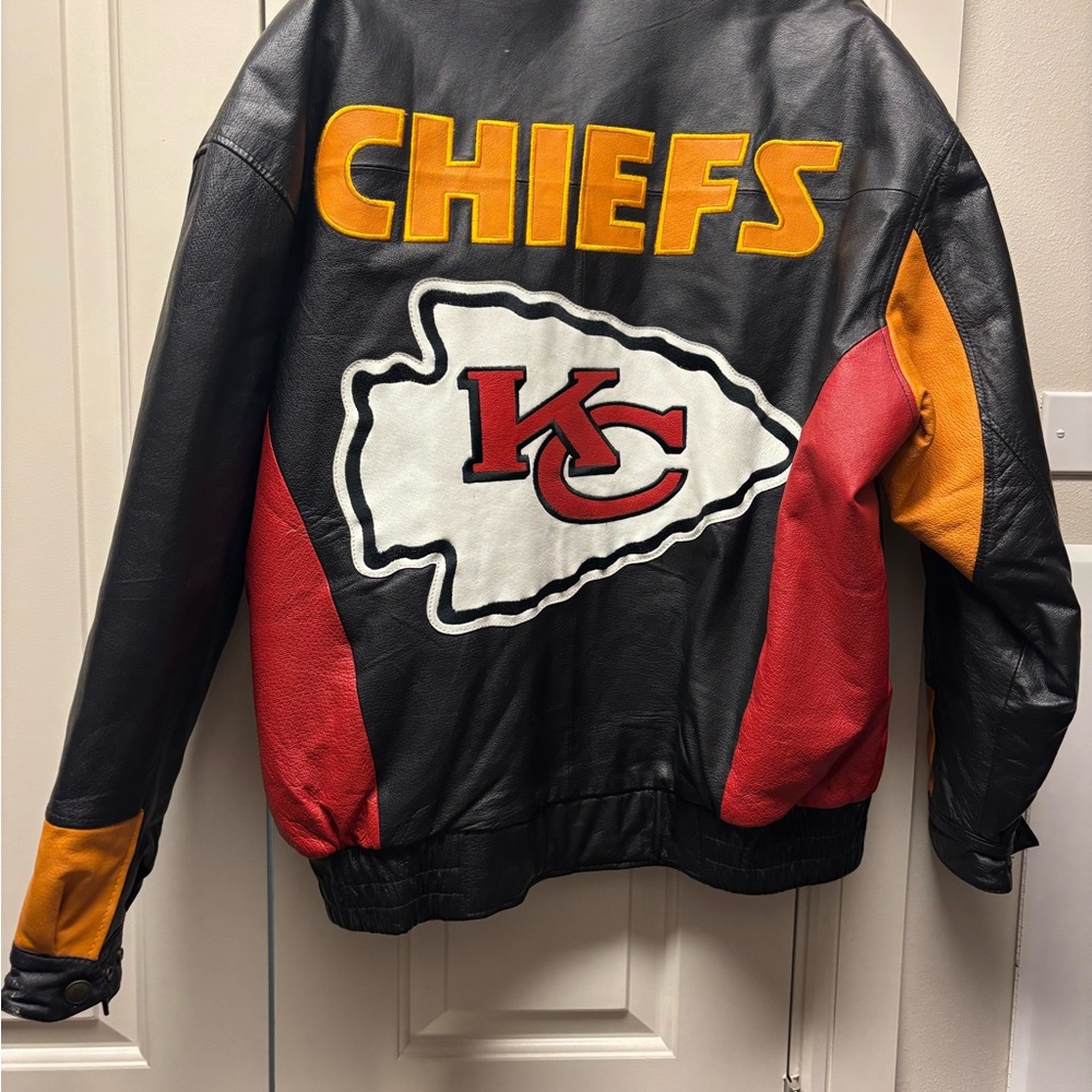 Vintage Chiefs Bombet Leather Jacket, Excellent Condition